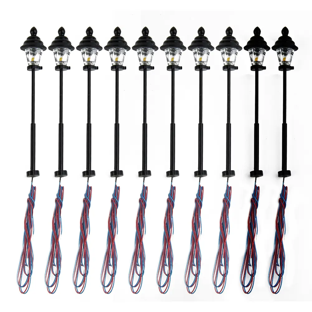 Brand New Accessories Lanterns Lamps N Scale Park Railroads Railway 10Pcs Trains 20mA 3V DC Or AC 45mm Accessories
