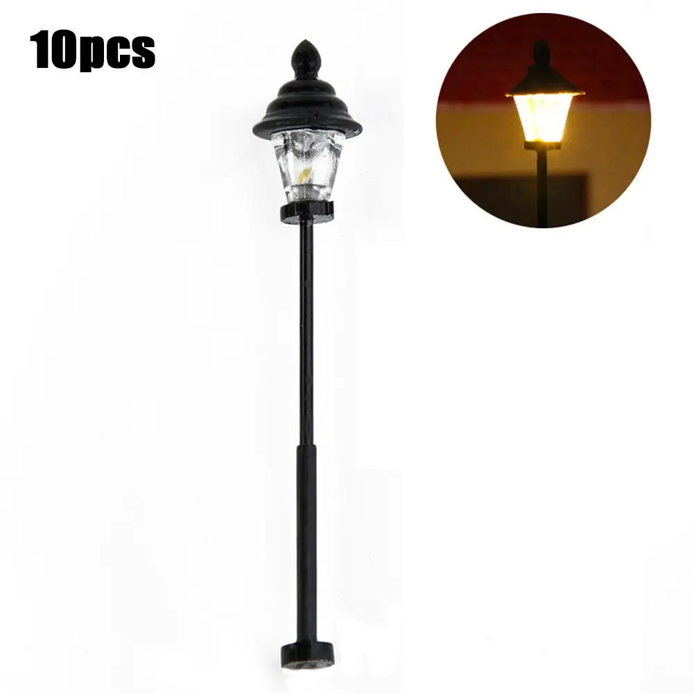 Brand New Accessories Lanterns Lamps N Scale Park Railroads Railway 10Pcs Trains 20mA 3V DC Or AC 45mm Accessories