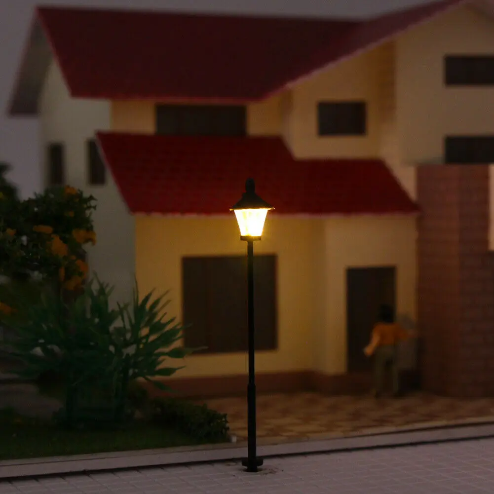 Brand New Accessories Lanterns Lamps N Scale Park Railroads Railway 10Pcs Trains 20mA 3V DC Or AC 45mm Accessories