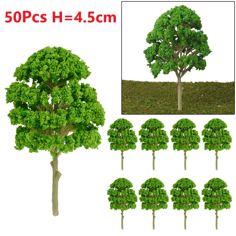 Model Model Tree 100% Brand New 50Pcs About 4.5CM High Quality Model Tree Model Tree*50 Park Landscape Plastic
