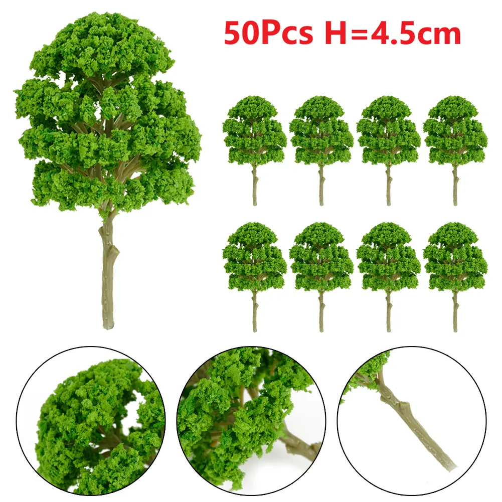 Model Model Tree 100% Brand New 50Pcs About 4.5CM High Quality Model Tree Model Tree*50 Park Landscape Plastic