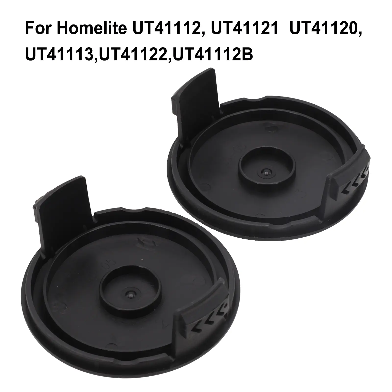 For Homelite Spool Cap Cover Garden Power Tool Lawn Mower 2pcs For AC41HCA UT41112 Replacement Spare Parts Brand New