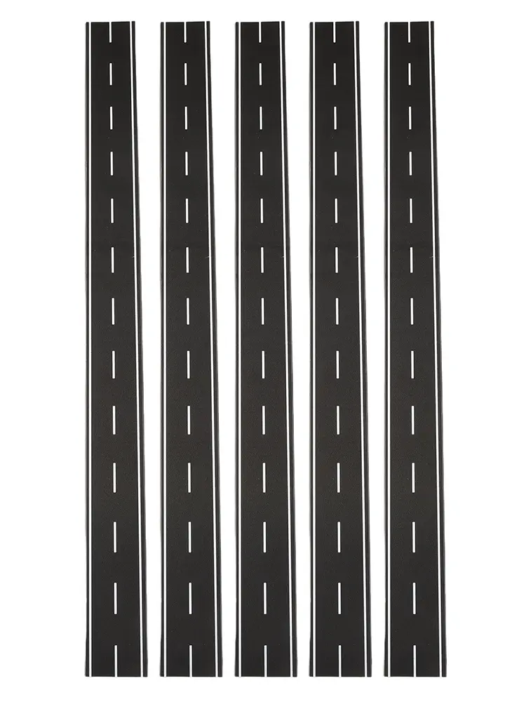 Railroads Road Strips Scale Strong Adhesion Trains Trees 1:160 40mm X 500mm 5Pcs Accessories Black Model N Scale