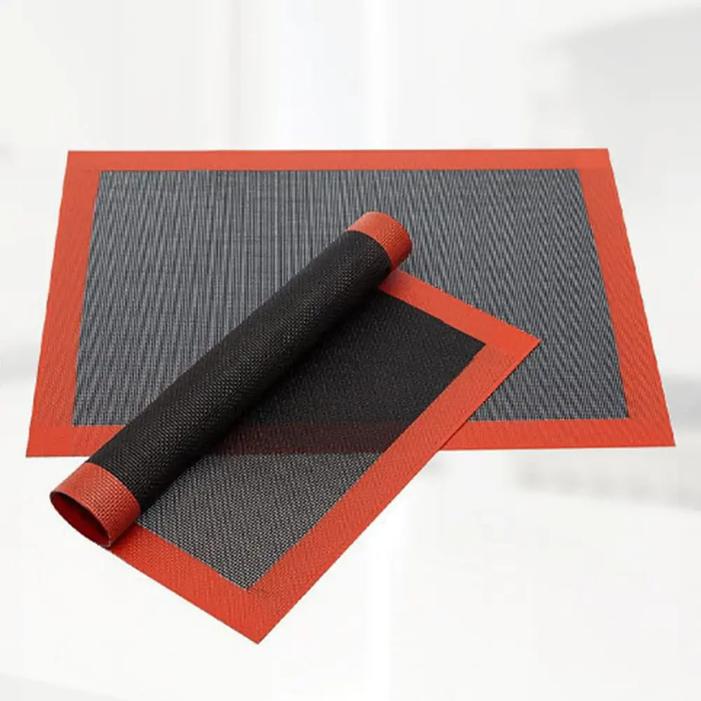 Silicone Baking Mats for Oven 5pcs Non Baking Tray with Fiberglass Mesh for Even Heat Distribution and Easy Cleaning
