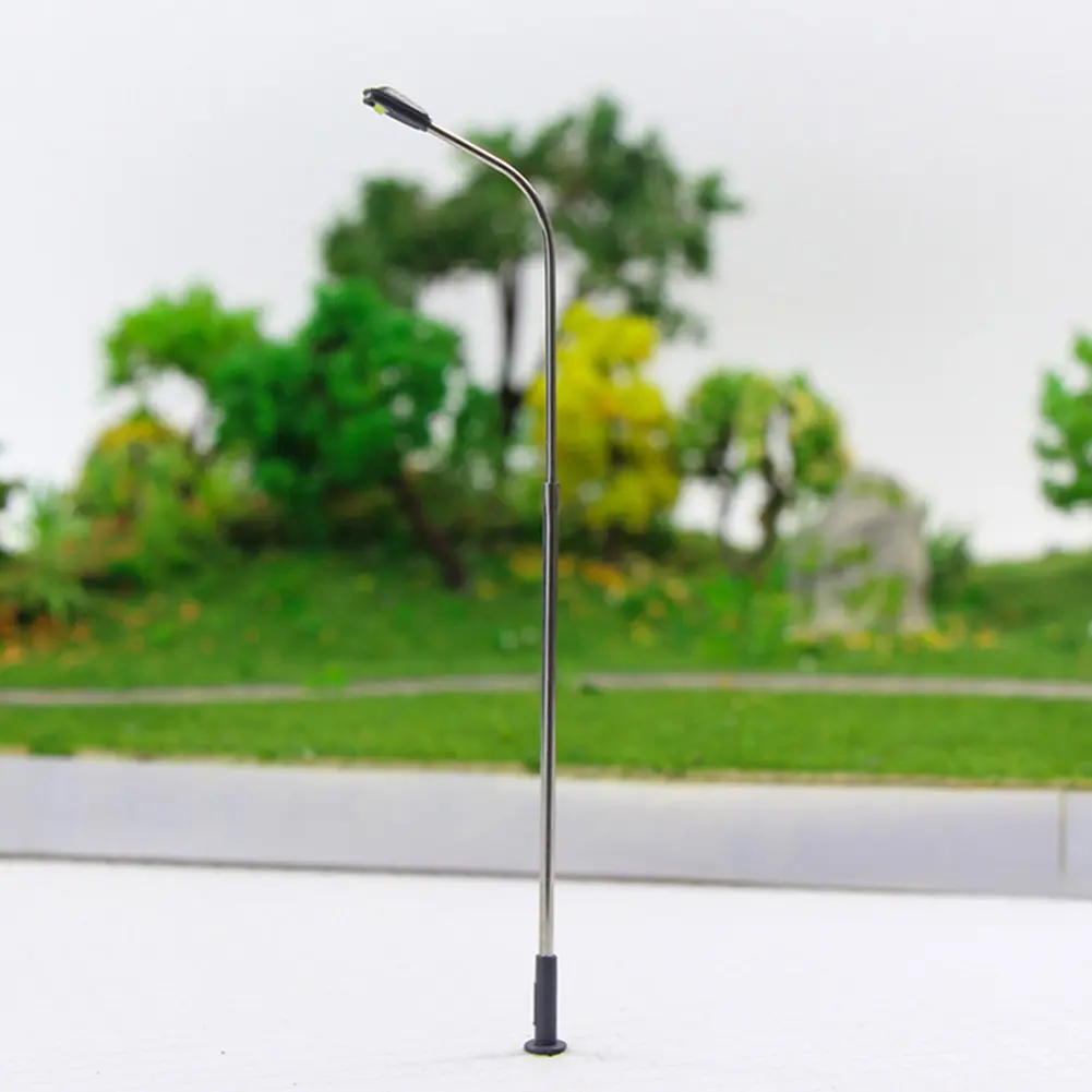 Model Street Light Model Railway Lamp 60mm(H) Accessories Building Layout Copper DIY Gifts Kit LED Lighted Metal