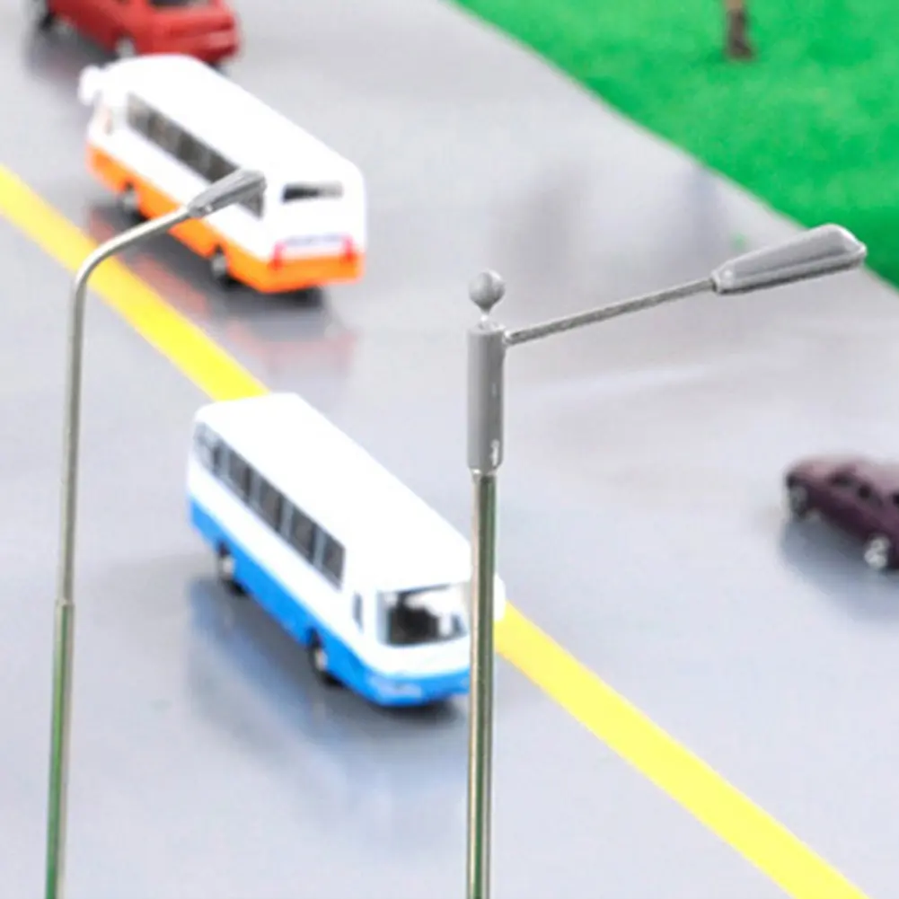 Model Street Light Model Railway Lamp 60mm(H) Accessories Building Layout Copper DIY Gifts Kit LED Lighted Metal