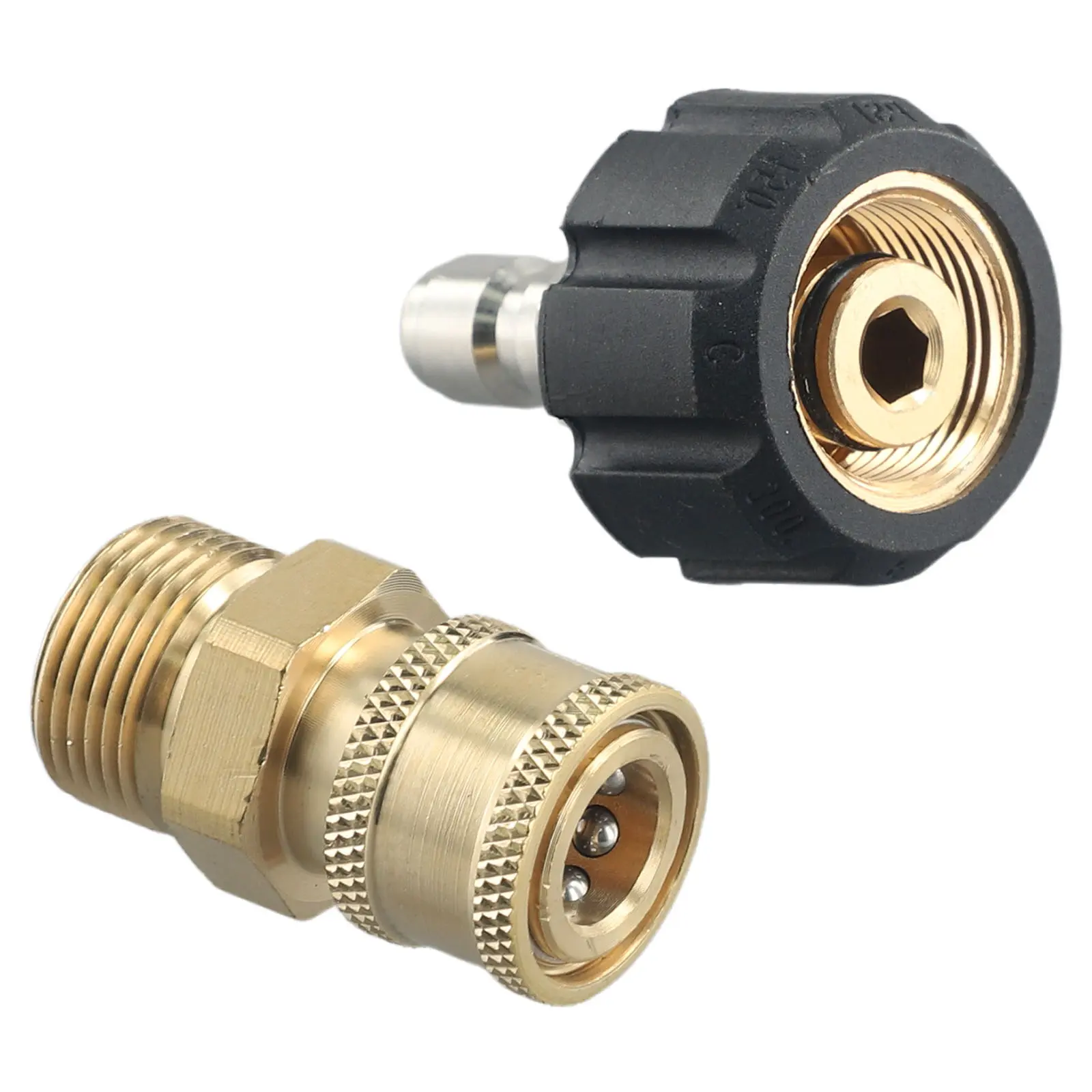 2 Pcs Connector Connect Pressure Washer Hose High Quality M22 14 Mm To 1 4 Brand New Pressure Washers Best Price