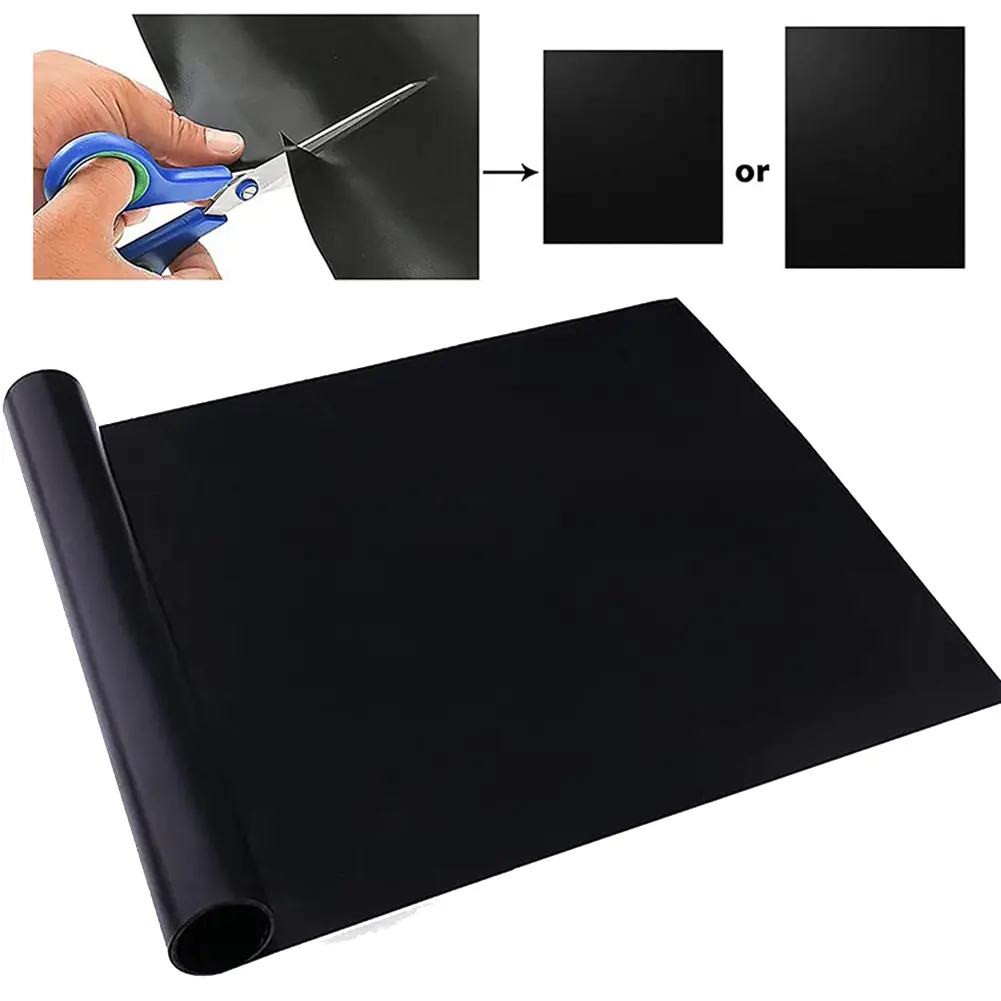 Non-stick High Temperature Resistant BBQ Grill Mat40cm*300cm Black Furniture Gardening High Sales Essential Tools