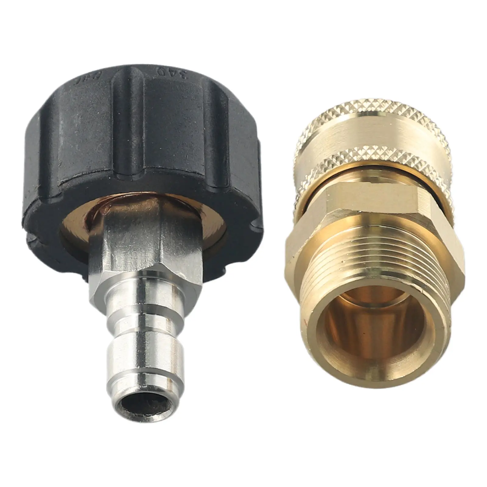 2 Pcs Connector Connect Pressure Washer Hose High Quality M22 14 Mm To 1 4 Brand New Pressure Washers Best Price