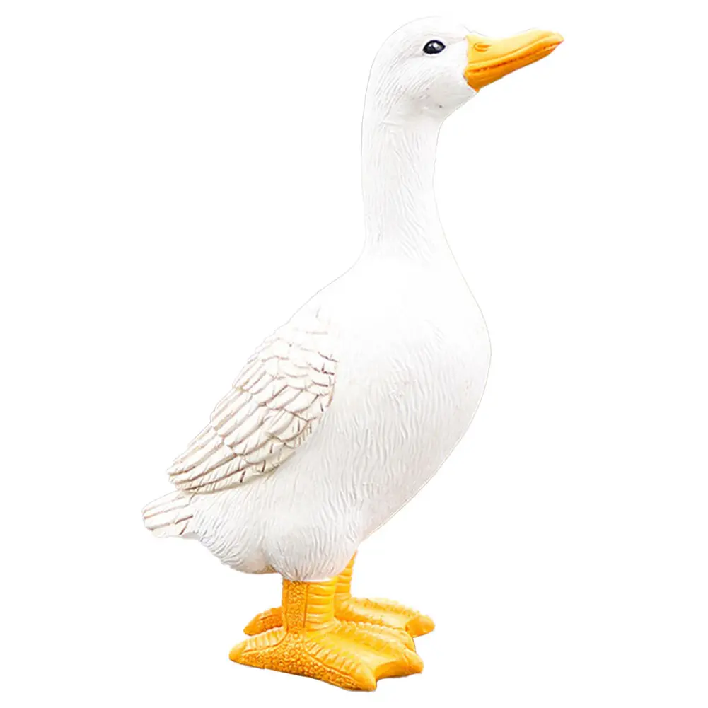 Fountain Decor Garden Duck Statue Weather Resistant Realistic Design Adds Charm To Landscape Realistic Duck Statue For Garden