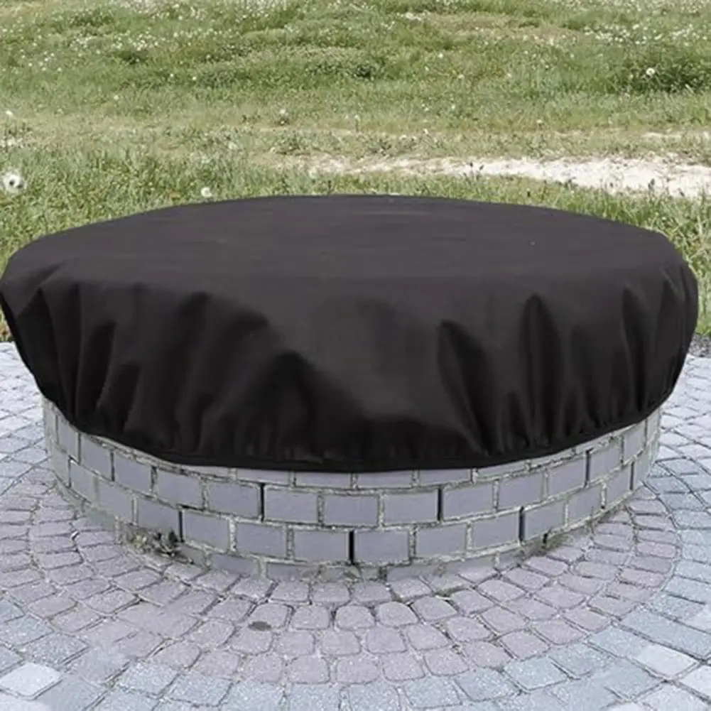 600D Oxford Cloth Outdoor Circular Built-In Fire Cover Outdoor Fire Cover Gardening And Home Furnishings Hot Selling Accessories