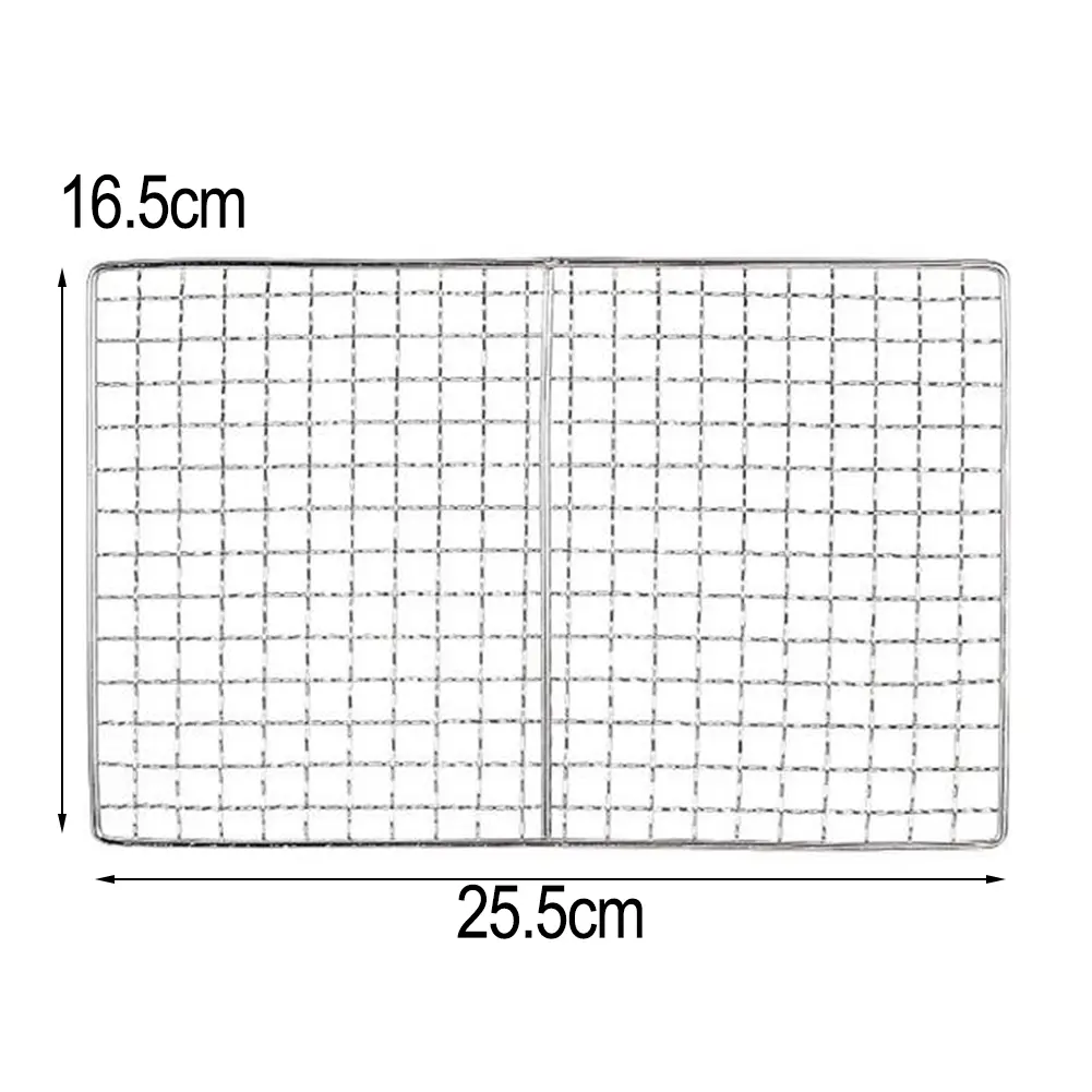 2PC Stainless Steel Baking Mesh Reusable Grilled Fish And Barbecue Grill Mesh Gardening And Home Furnishings Hot Selling Accesso