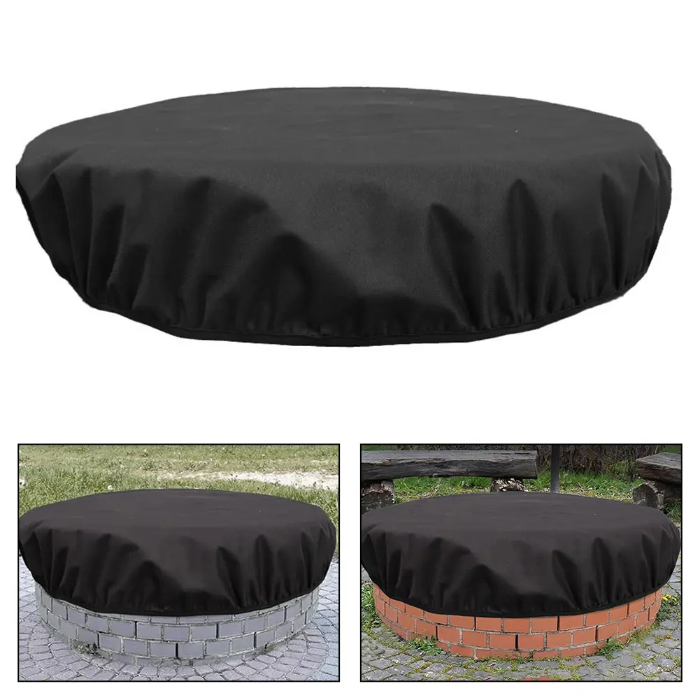 600D Oxford Cloth Outdoor Circular Built-In Fire Cover Outdoor Fire Cover Gardening And Home Furnishings Hot Selling Accessories