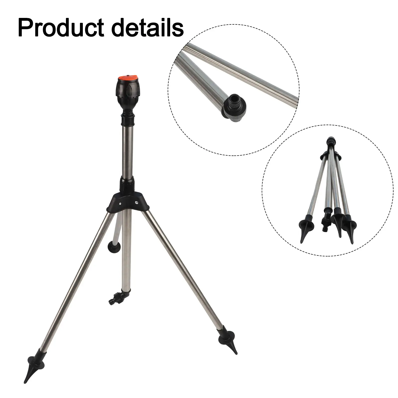 Automatic Rotating Sprinkler With Tripod For Garden 360 Degree Watering Nozzle Irrigation Rotating Tripod For Lawn And Grass