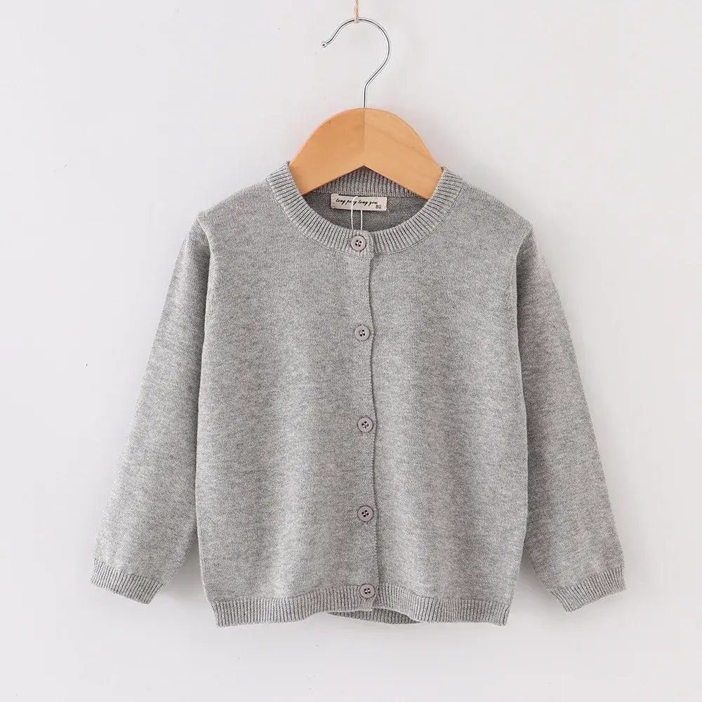 Autumn New Girls Cardigan Sweater Coat Spring Children Casual Jacket Toddler Baby Kids Wool Knitted Cardigan For Boys 1-6 Years