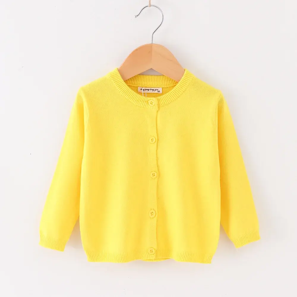 Autumn New Girls Cardigan Sweater Coat Spring Children Casual Jacket Toddler Baby Kids Wool Knitted Cardigan For Boys 1-6 Years