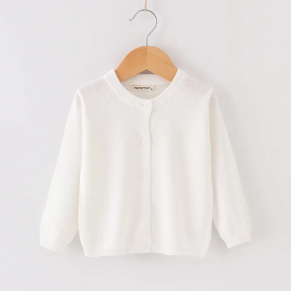 Autumn New Girls Cardigan Sweater Coat Spring Children Casual Jacket Toddler Baby Kids Wool Knitted Cardigan For Boys 1-6 Years