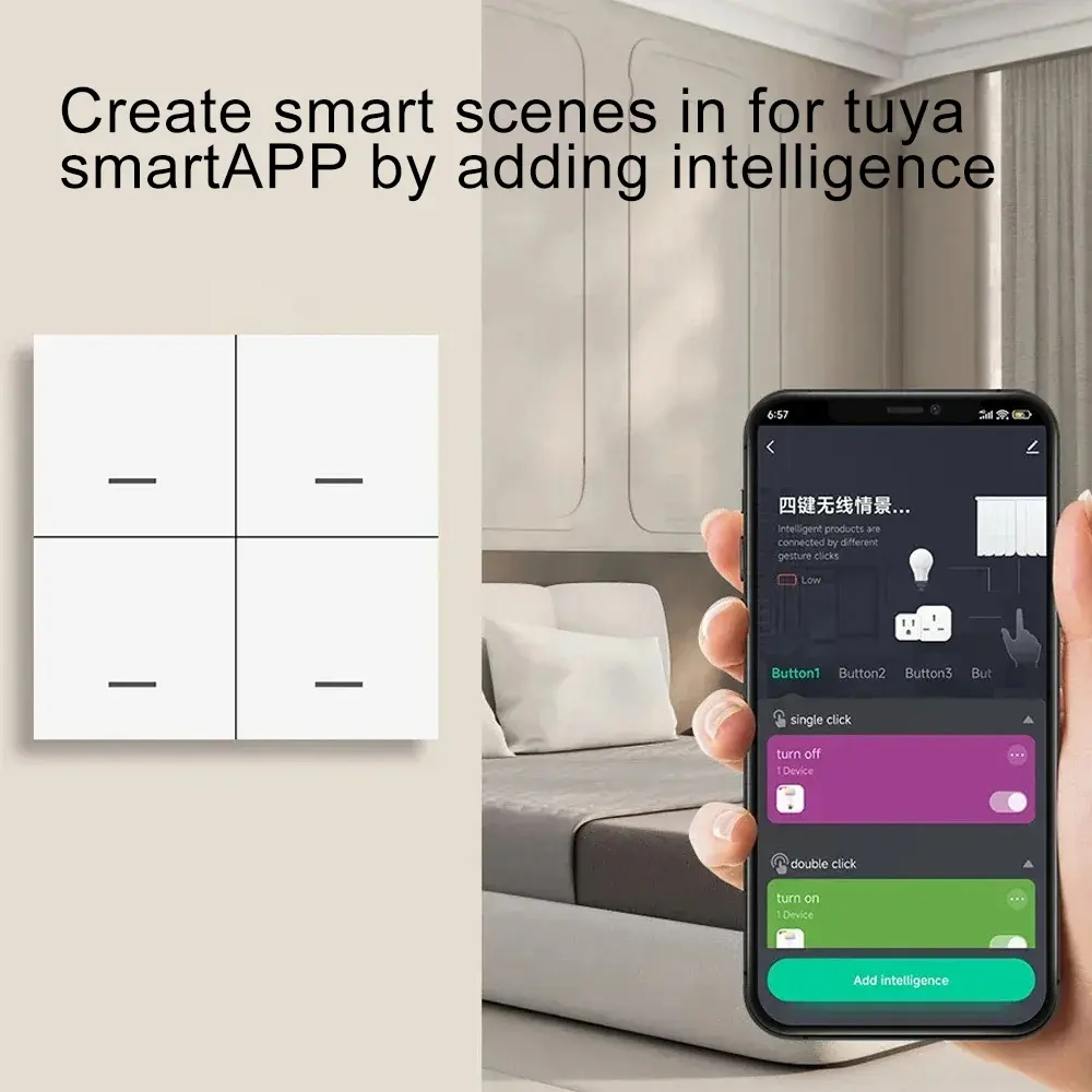 Simplified Automation Solutions Discover the Benefits of a Four Gang Scene Controller on the For Tuya Platform