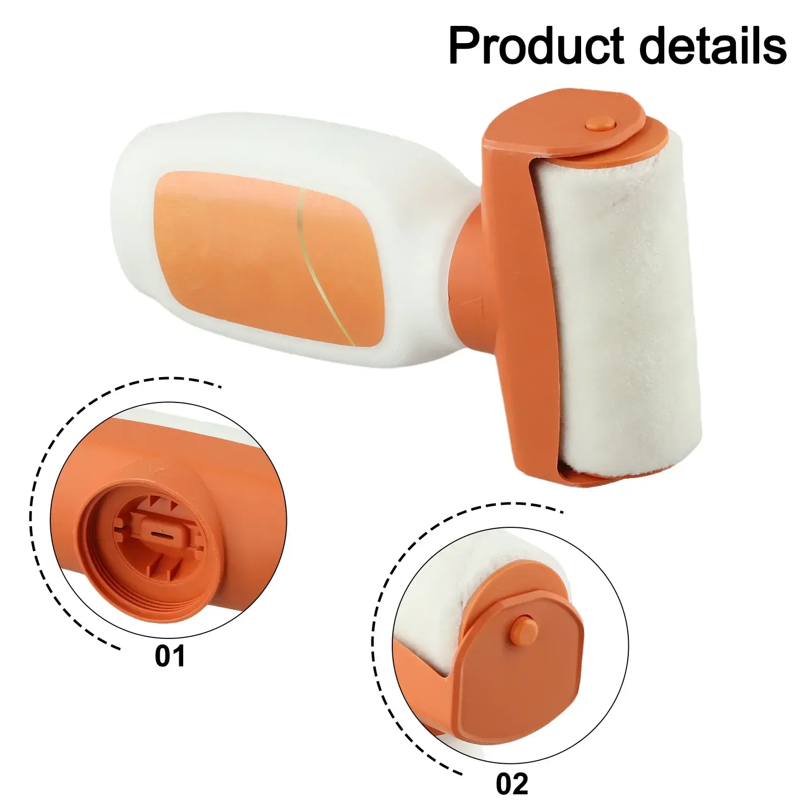 Paint Repair Tool 2-in-1 Roller Paint Home DIY Projects Easy Installation Paint No Marking Roller 2 In 1 Wall Repair Brush