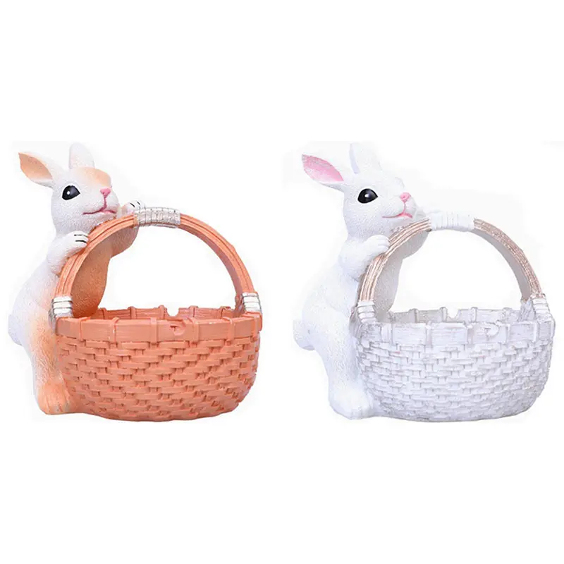 Easter Decorations Accessories Basket Rabbit Decoration Ornaments White Orange Gardening And Home Furnishings Hot Selling Access