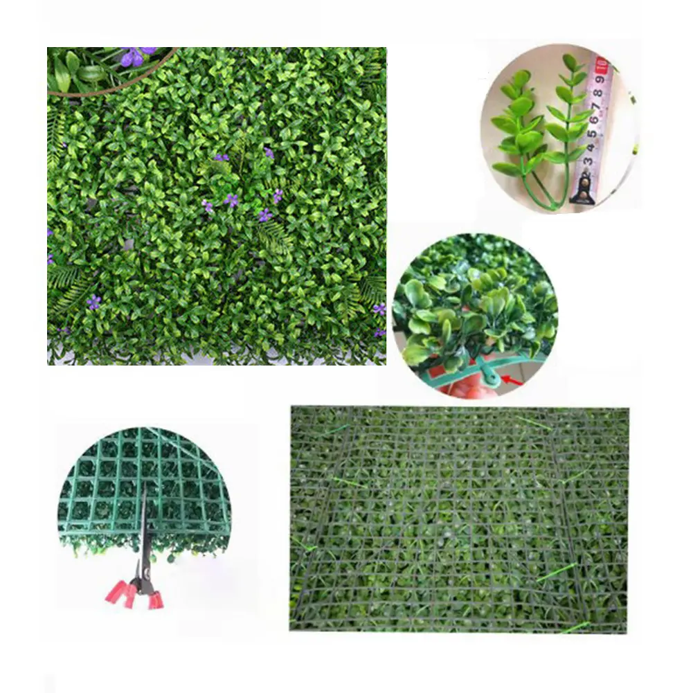 40x60cm Artificial Plant Walls Foliage Hedge Grass Mats Greenery Panels Fence Homes Decor Fake Plants Gardens Simulated Lawn