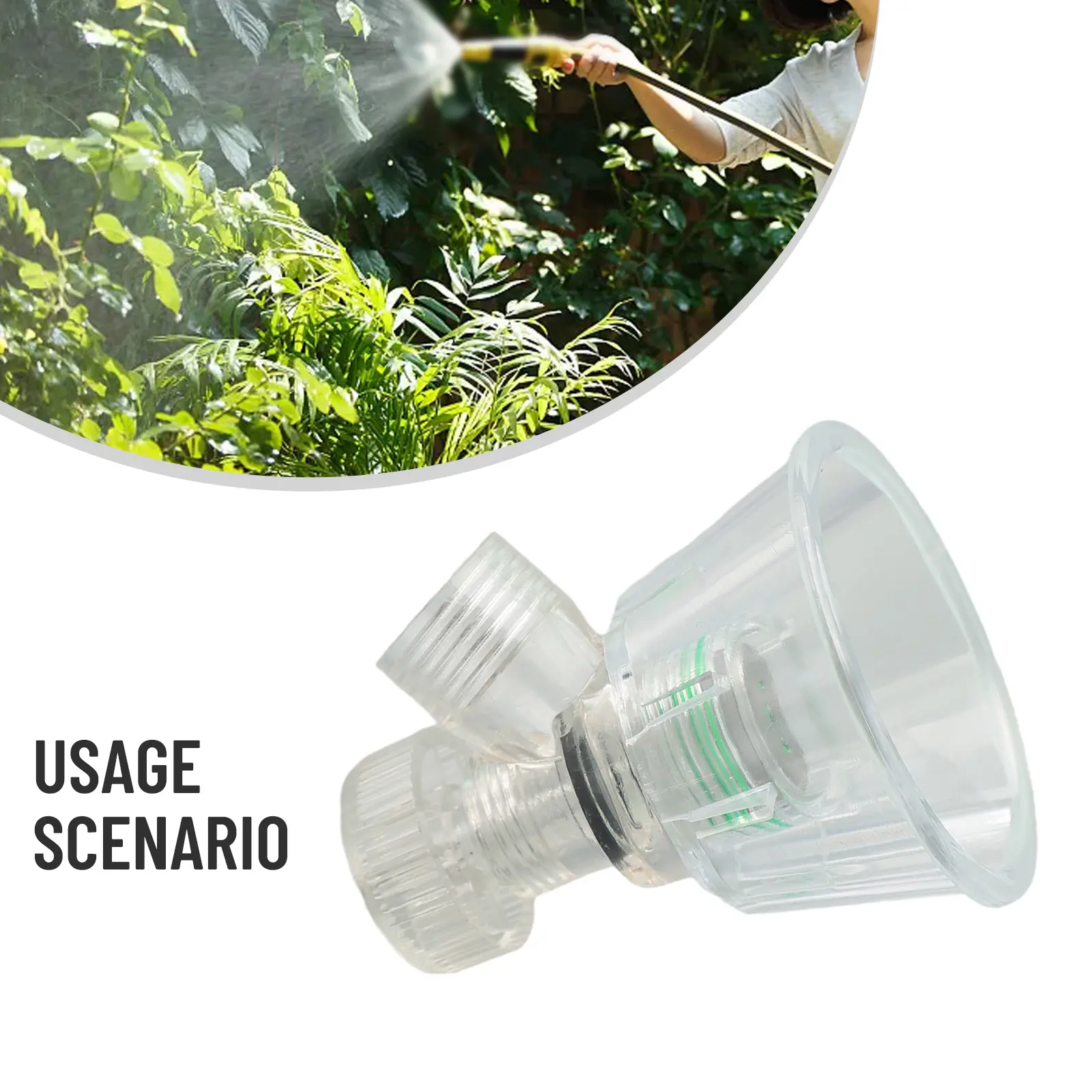 Agricultural Nozzle Plastic White 1/10PCS Adjustable Cyclone Nozzle Garden Nozzle For Agricultural Exquisite Practical Brand New