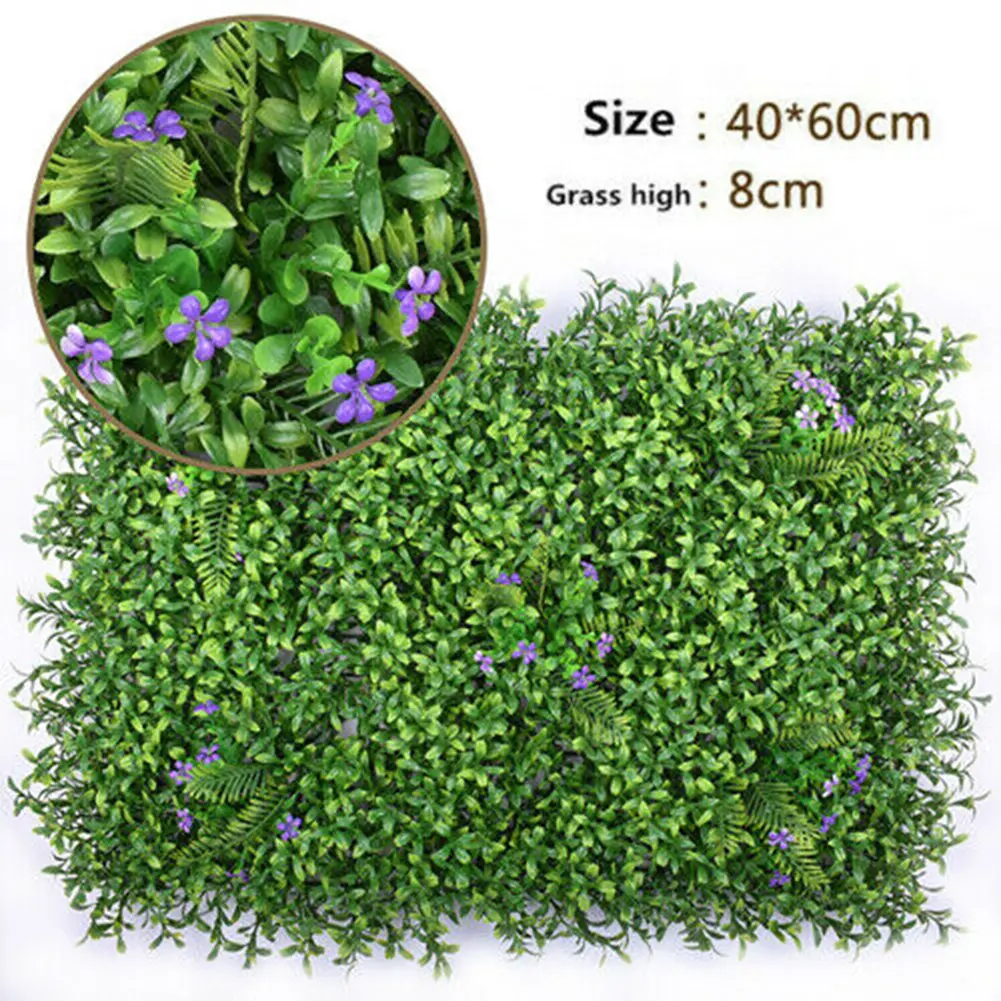 40x60cm Artificial Plant Walls Foliage Hedge Grass Mats Greenery Panels Fence Homes Decor Fake Plants Gardens Simulated Lawn