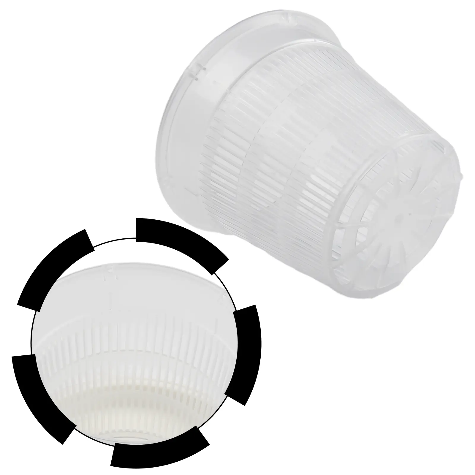 Plant Pot Flower Pot Root-Controlled Washable Corrosion-Resistant Clear Flower Pot Stand Kits Light-transmitting