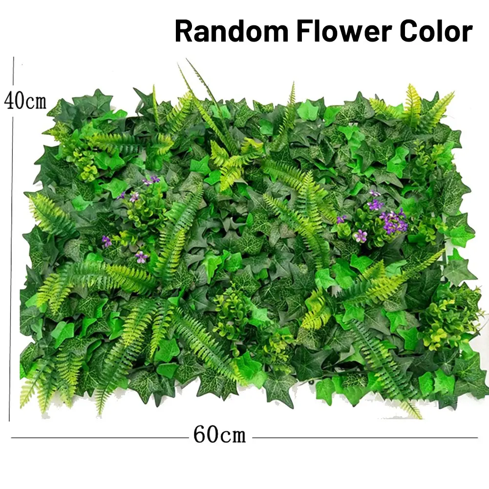 40x60cm Artificial Plant Walls Foliage Hedge Grass Mats Greenery Panels Fence Homes Decor Fake Plants Gardens Simulated Lawn