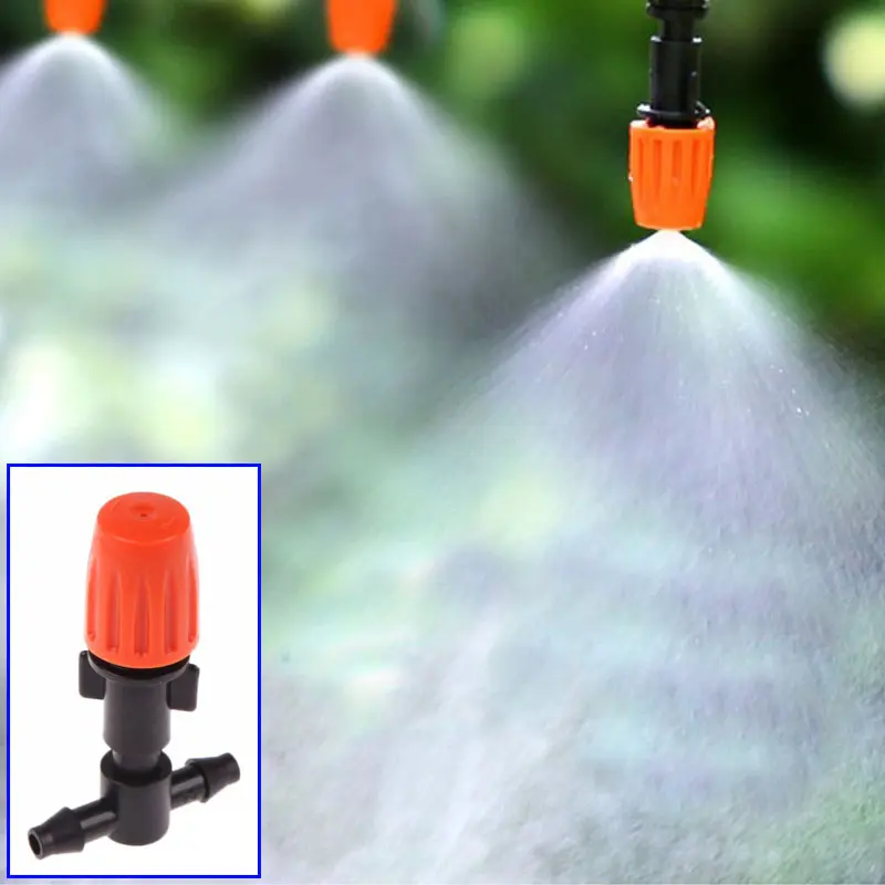 360 degree Drippers Adjustable Misting Nozzle Irrigation Garden Lawn Yard Plant Tool Attachment Set Part Plastic