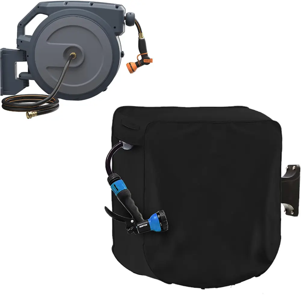 Weather-resistant Hose Cover Black Retractable Hose Cover Weather-resistant Long-lasting Sunproof Garden Outdoor