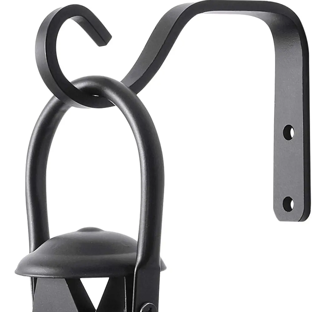 Practiacl Supply Useful Bracket Hook 132*18mm 2pcs Accessories Brackets Decor Decoration Garden Hanger Hanging Iron Metal