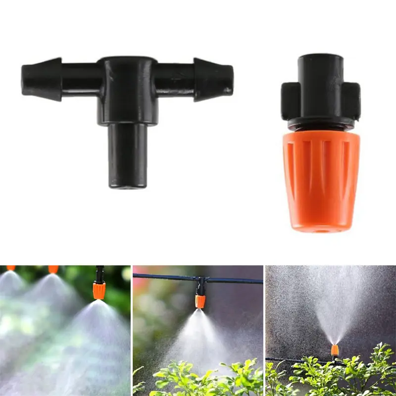 360 degree Drippers Adjustable Misting Nozzle Irrigation Garden Lawn Yard Plant Tool Attachment Set Part Plastic