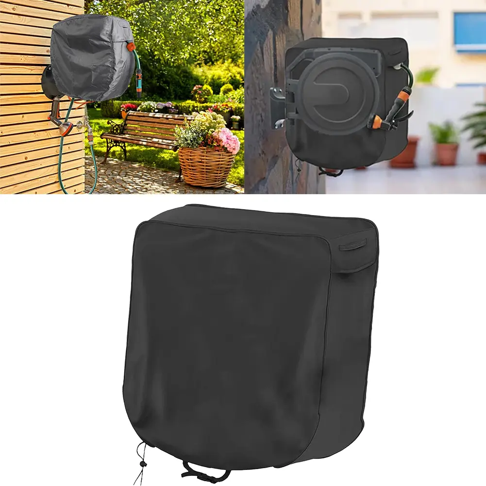 Weather-resistant Hose Cover Black Retractable Hose Cover Weather-resistant Long-lasting Sunproof Garden Outdoor