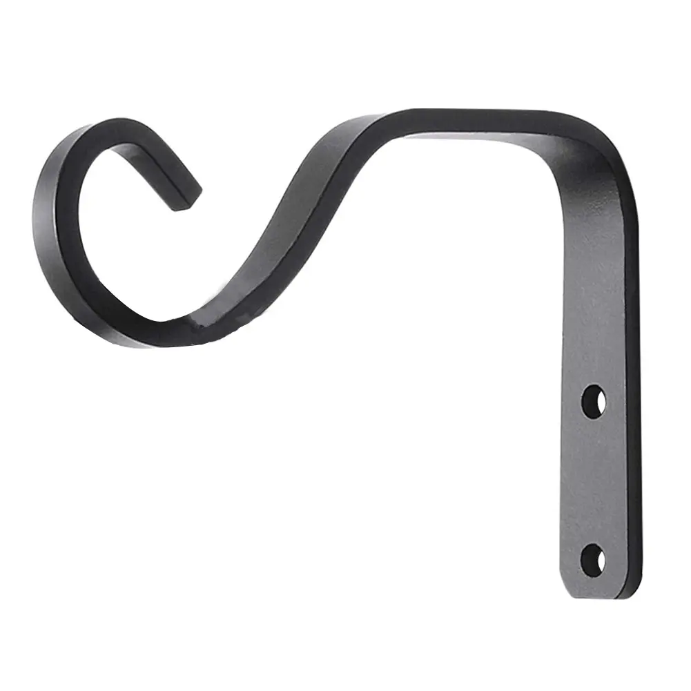 Practiacl Supply Useful Bracket Hook 132*18mm 2pcs Accessories Brackets Decor Decoration Garden Hanger Hanging Iron Metal