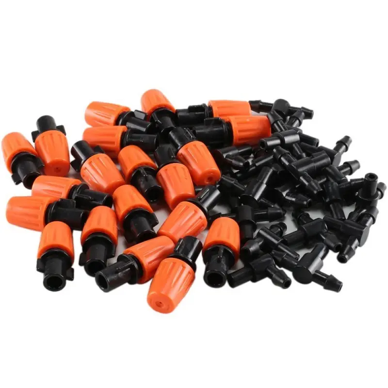 360 degree Drippers Adjustable Misting Nozzle Irrigation Garden Lawn Yard Plant Tool Attachment Set Part Plastic