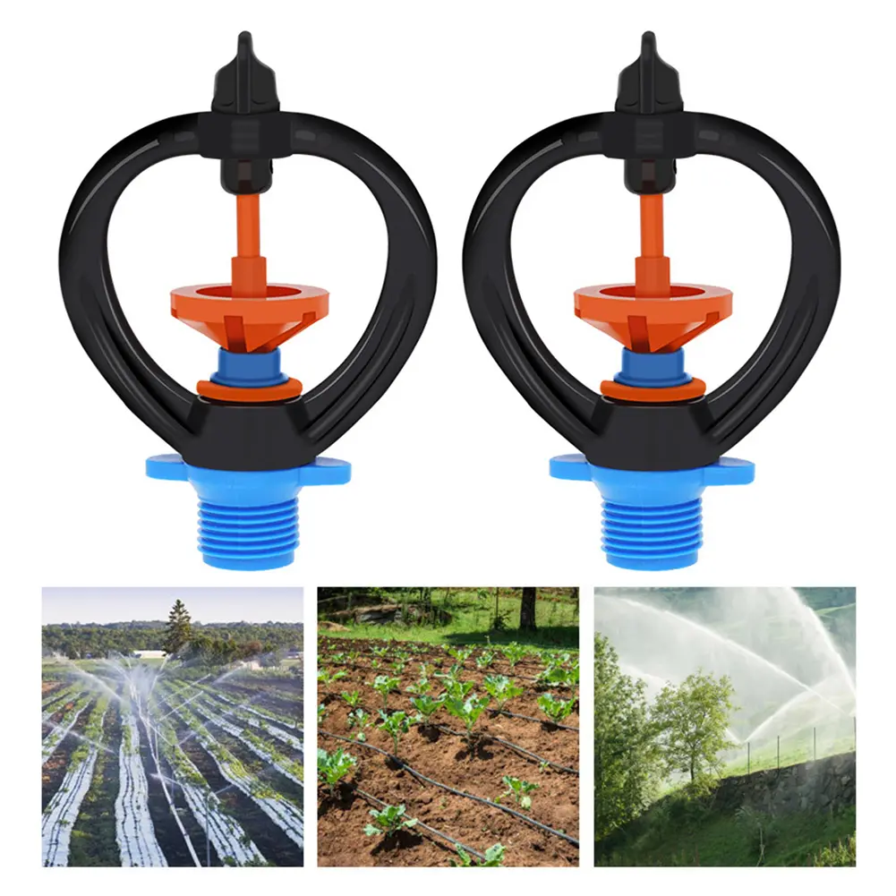 Adjustable Flow 360-Degree Spray Farm Watering Customizable Watering 360 Degree Rotating Nozzle Plant Watering
