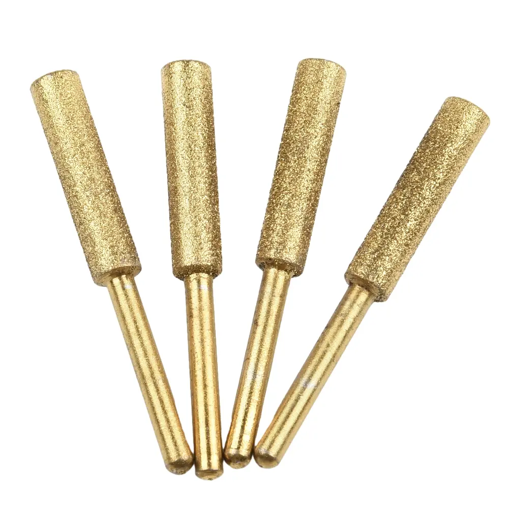 Brand New High Quality Chainsaw Sharpener Diamond 3 Size/4pc Accessories High Hardness Plated Replacement Titanium