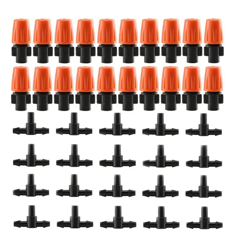 360 degree Drippers Adjustable Misting Nozzle Irrigation Garden Lawn Yard Plant Tool Attachment Set Part Plastic