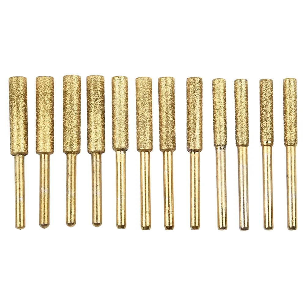 Brand New High Quality Chainsaw Sharpener Diamond 3 Size/4pc Accessories High Hardness Plated Replacement Titanium