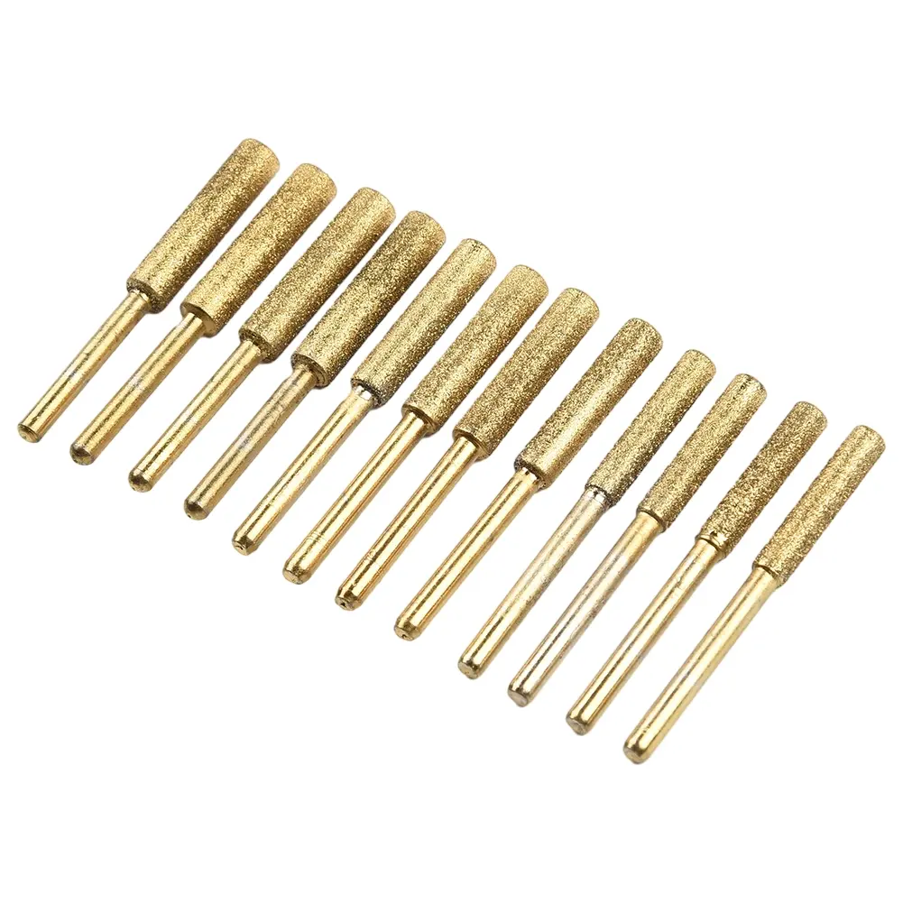 Brand New High Quality Chainsaw Sharpener Diamond 3 Size/4pc Accessories High Hardness Plated Replacement Titanium
