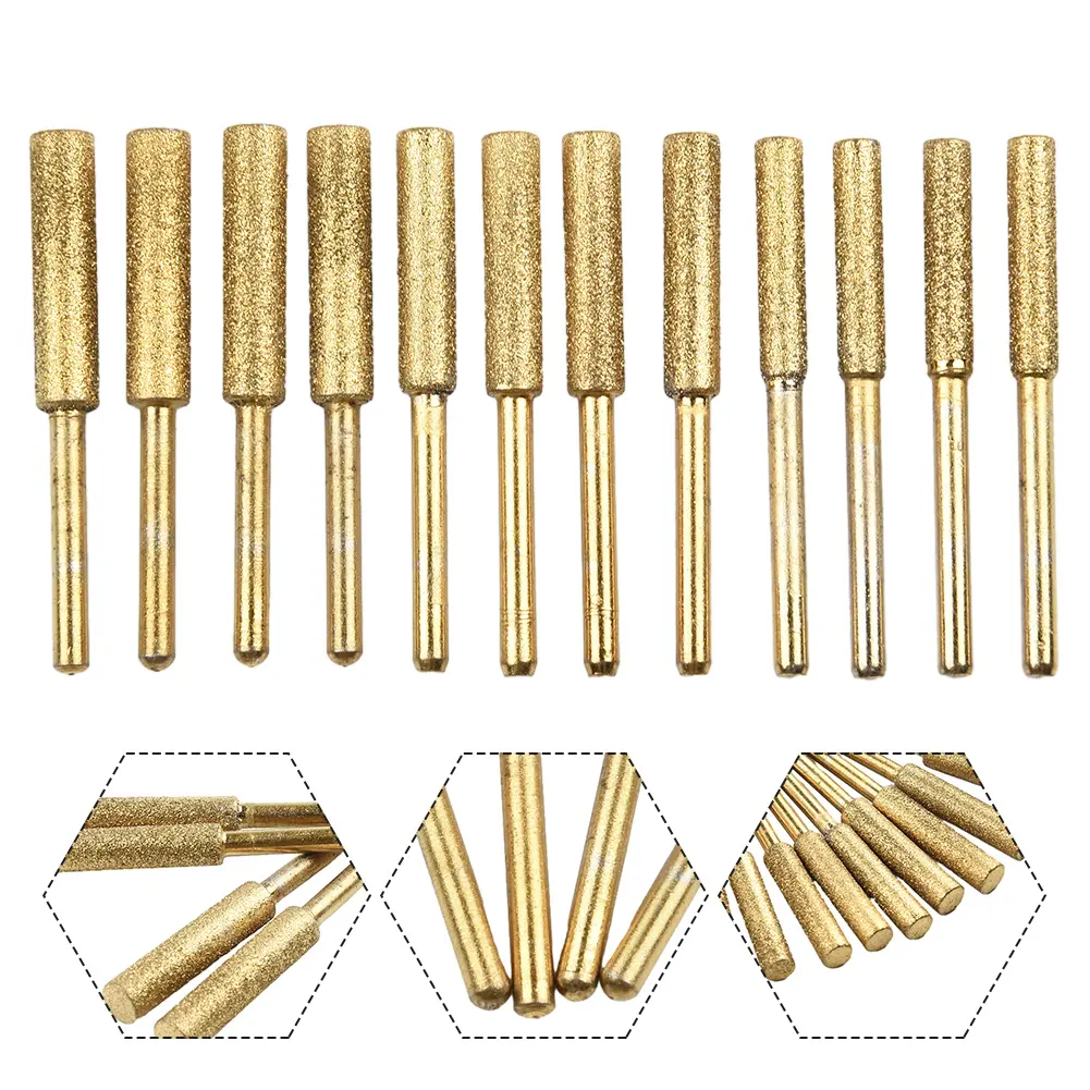Brand New High Quality Chainsaw Sharpener Diamond 3 Size/4pc Accessories High Hardness Plated Replacement Titanium