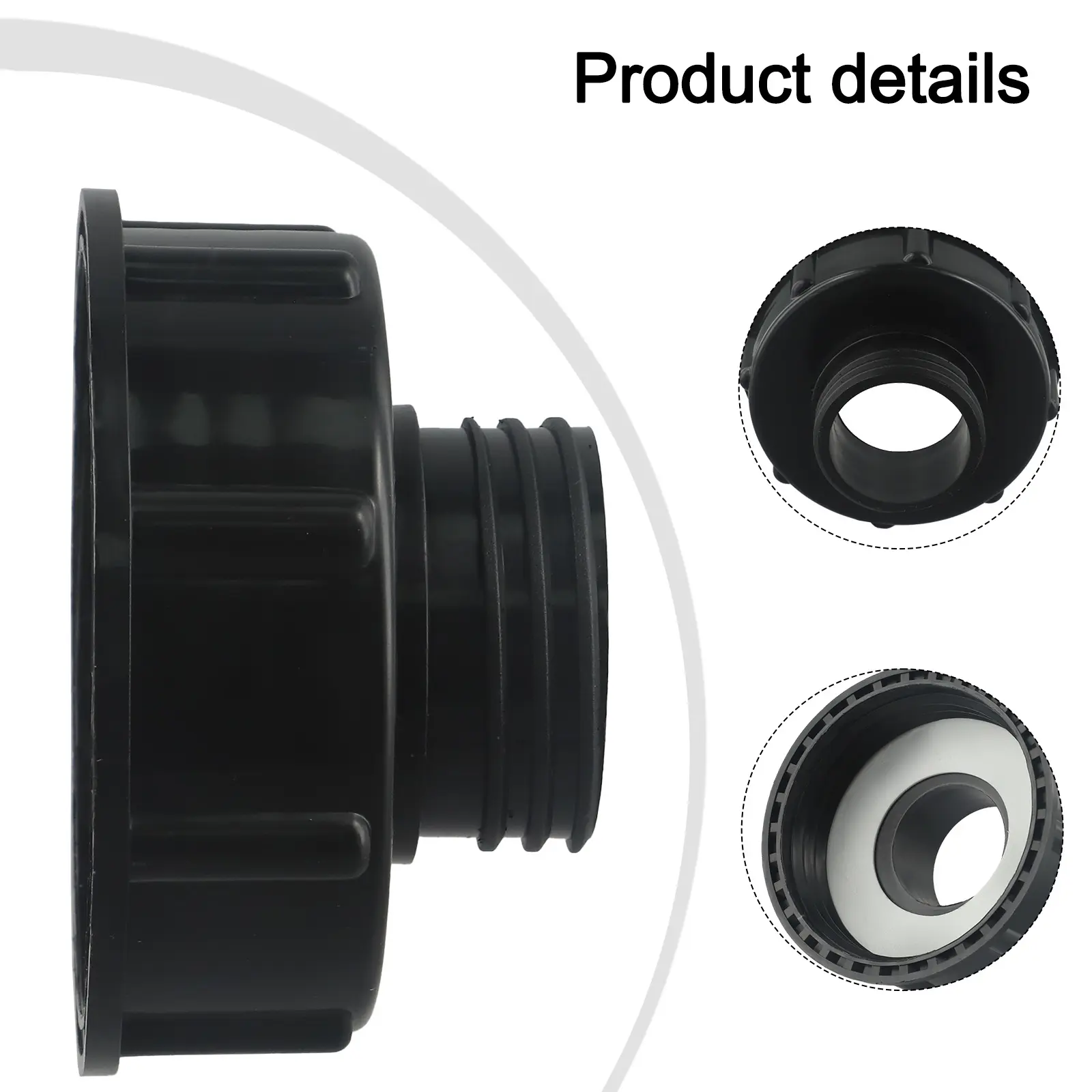 IBC Tank Adapter IBC Adapter Visually Appealing Wear Resistant Resistant To Wear And Tear Black For IBC Water Tanks