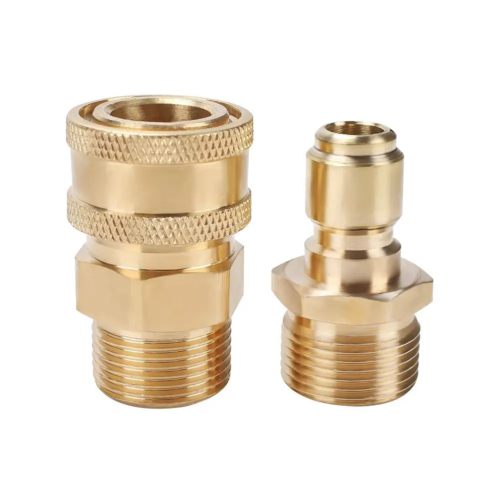Quick Connector Pressure Washer Adapter All-copper Quick-connect Joint Quick-plug Water Pipe Adapter Car Washing Machine Fitting