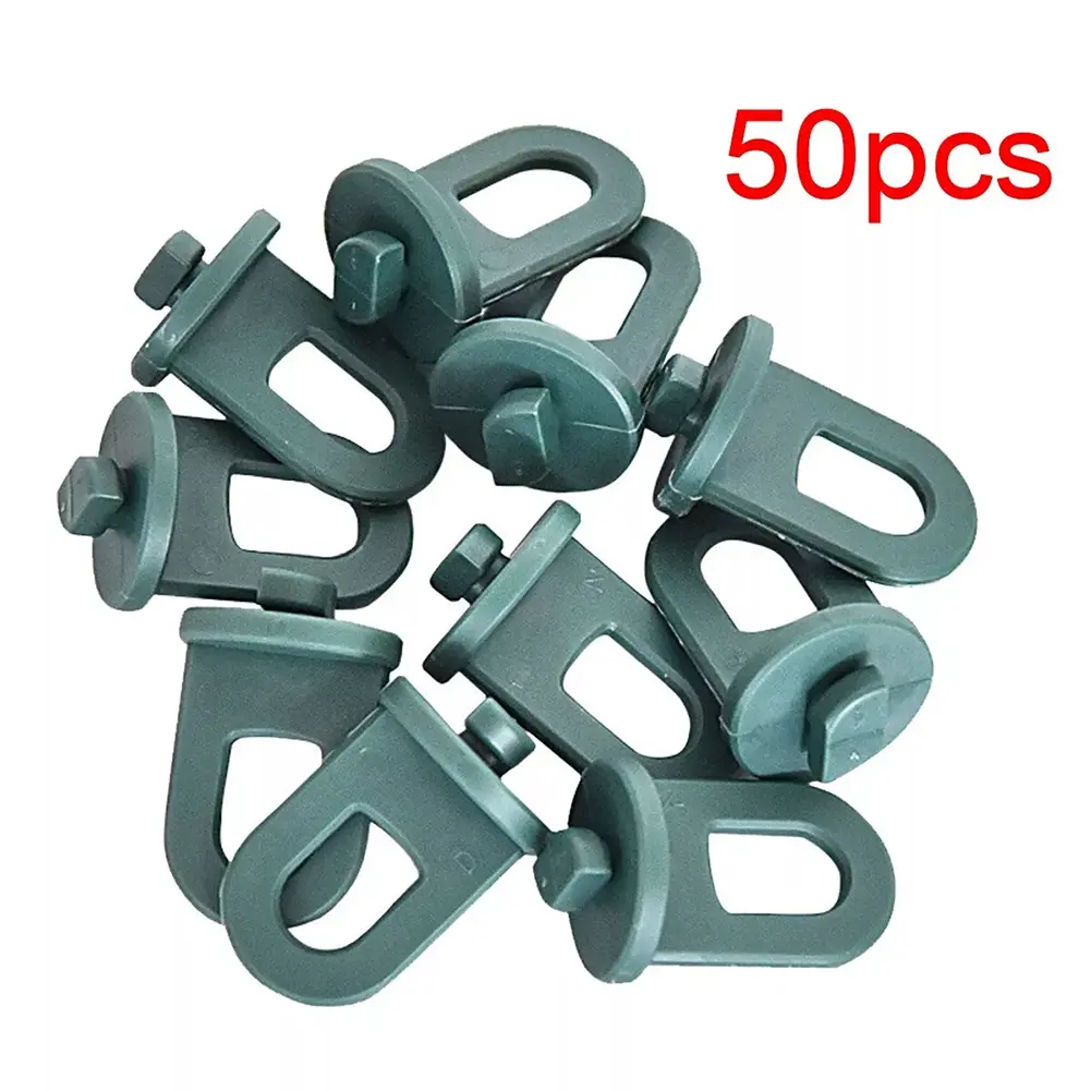 50PCS Plastic Greenhouse Hanging Crop Hooks Hangers Clip Garden Accessories Fixing Clamps Hanging Baskets Camping Drying Hooks