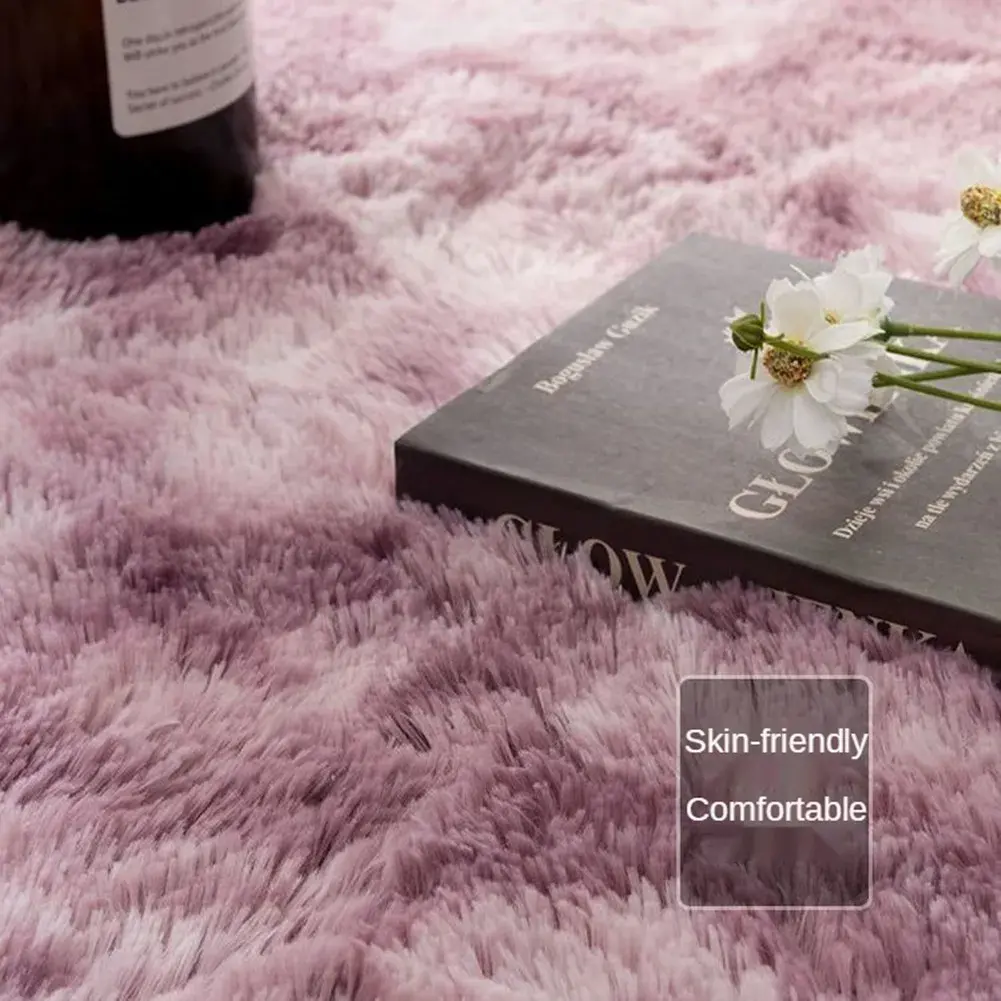 40/60cm Pink Round Rug Mat Living Room Bedroom Carpet Floor Fluffy-Mat Anti-SHome Decor Bedroom Room Decoration