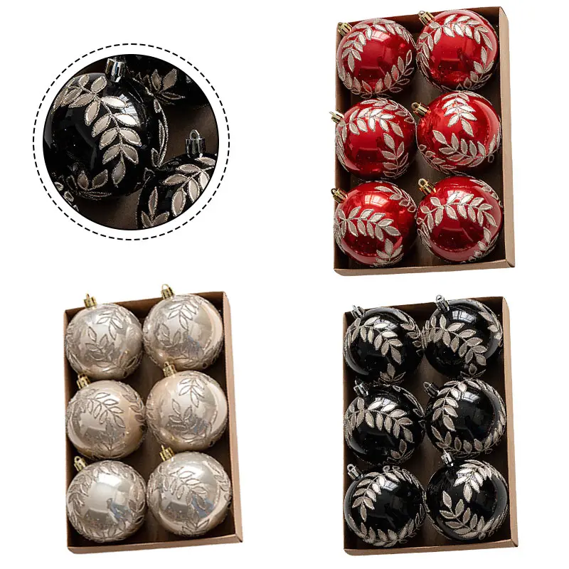 High-end restaurant Christmas balls Home Ornament PVC Decoration Hanging Mansion Office building Party