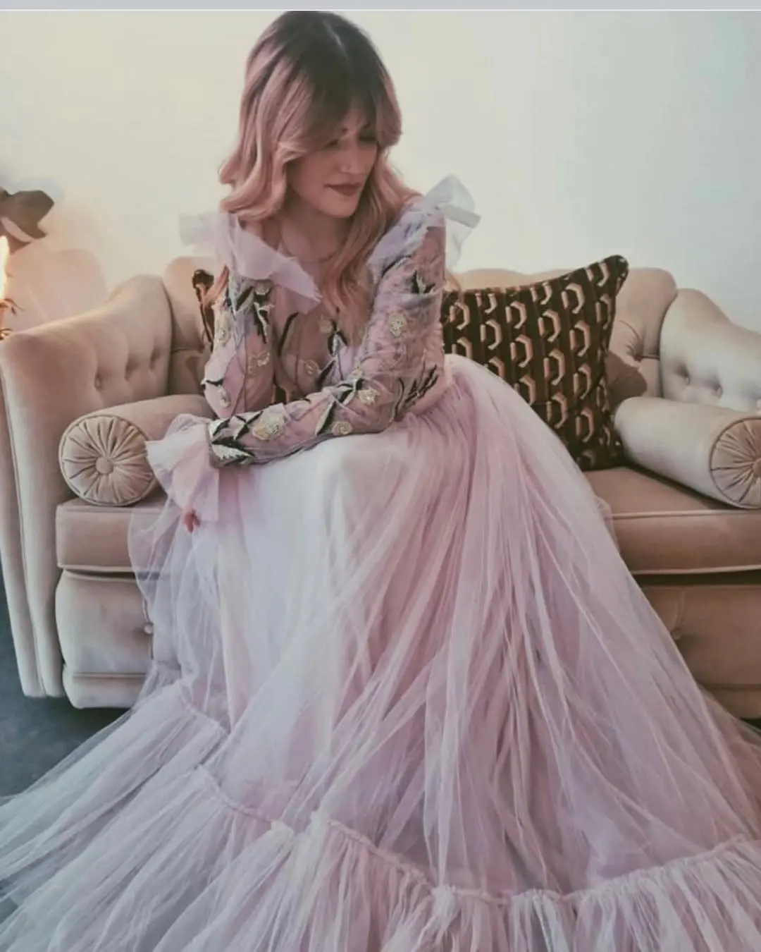 Long Tulle Skirt with Layered Bridal Wedding Skirts Custom Made For Special Occasions and Formal Events Prom Party Wear