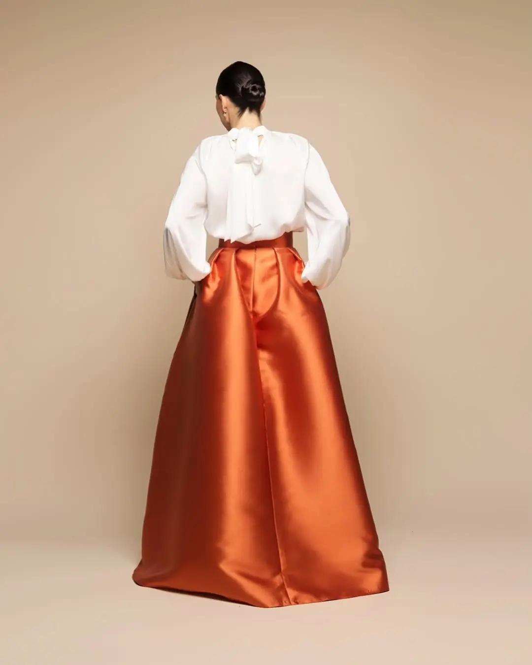 Satin A Line Skirt High Waist Pleated Midi Skirt for Party and Daily Wear Comfortable and Stylish Skirt with Smooth Material