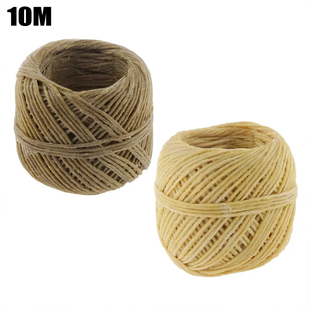 1 Roll Beeswax Wicks 10m Beeswax Coated For Candle Making Hemps Natural Organic Well Wicks Practical Brand New